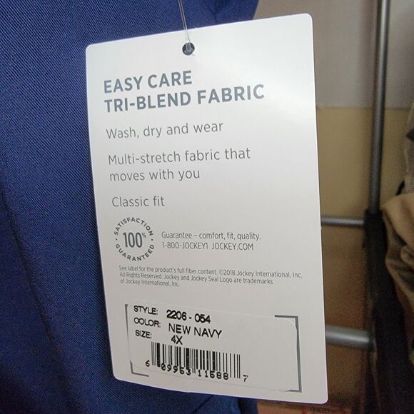 Jockey Scrub Top Fitted (Women's Cut) SS Navy - Size 4XL NWT - Picture 5 of 5